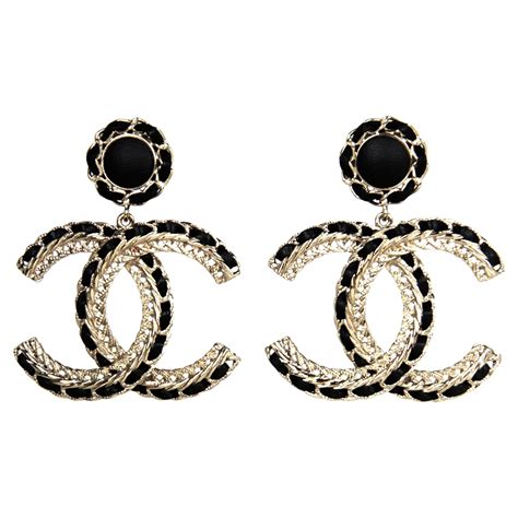 big chanel earrings on ear|where to buy chanel earrings.